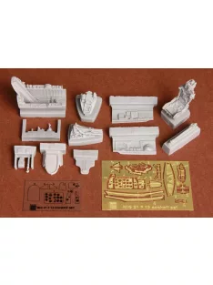   SBS Model - 1/48 Mig-21F-13 cockpit set - Resin+PE for Trumpeter