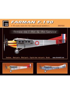   SBS Model - 1/72 Farman F.190 'Armée de l'Air & Air Service' - Resin+PE+decal - Full resin kit