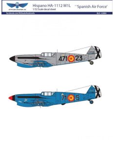   SBS Model - 1/32 Hispano HA-1112 M1L 'Spanish Air Force decal sheet - Decals for Hasegawa