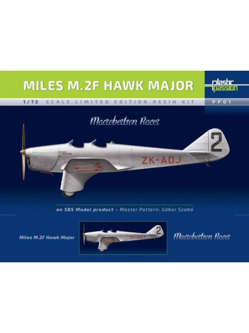 SBS Model - 1/72 Miles M.2F Hawk Major 'Macrobertson Racer' - Resin+decal - Full resin kit