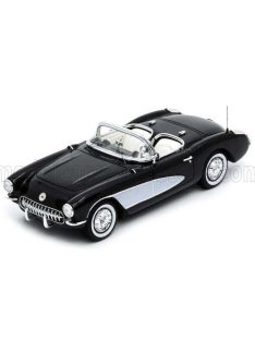 Schuco - CHEVROLET CORVETTE C1 V8 SPIDER 1956 BLACK SILVER