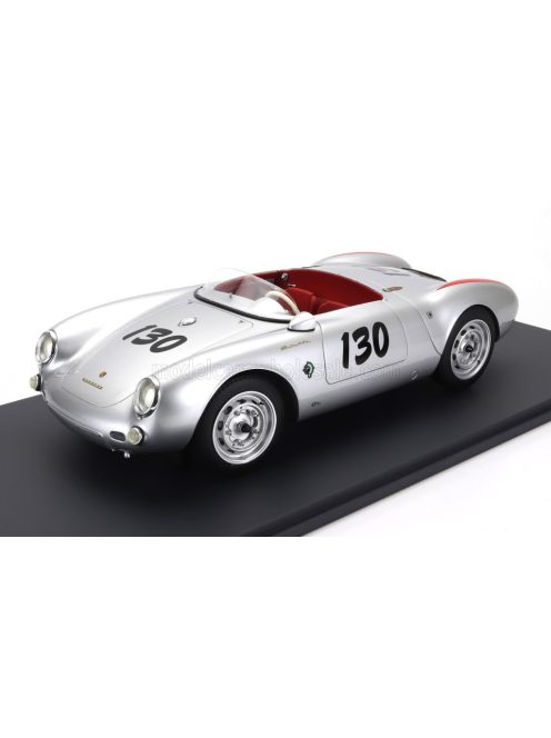 Schuco - PORSCHE 550A SPIDER N 130 1954 JAMES DEAN - LITTLE BASTARD - CON VETRINA - WITH SHOWCASE SILVER