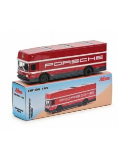 Schuco - 1:64 Mercedes Race Car Transporter Porsche Red