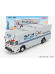   Schuco - Mercedes Benz O317 Truck Car Transporter Porsche Martini 1971 Silver