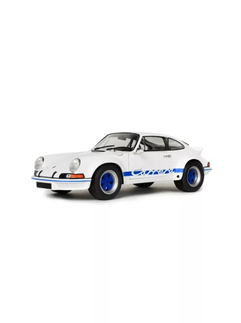 Solido - 1:18 Porsche 911 RSR White / Blue Carrera Stripes 1973