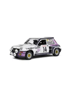   Solido - 1:18 Renault 5 Turbo White #14 Auriol/Nouaille Rallye Lyon Charbonniere 1983 - SOLIDO