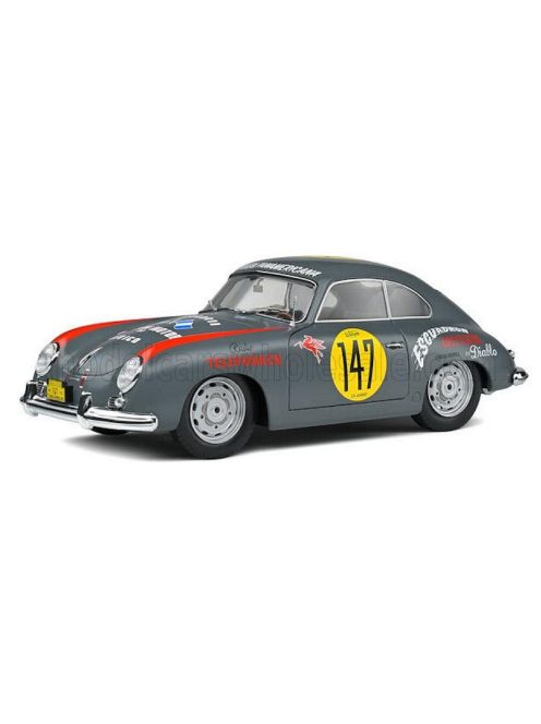 Solido - PORSCHE 356 PRE-A COUPE N 147 RACING PANAM 1954 GREY RED