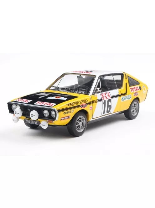 Solido - 1:18 Renault 17 Ph.1 #16 Prive/Tilber Rallye du Maroc 1976 Yellow