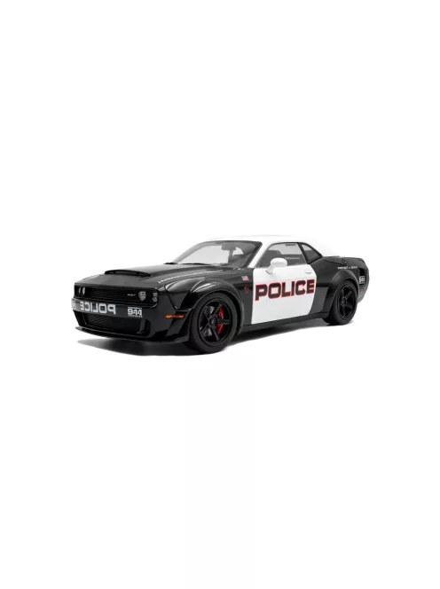 Solido - 1:18 Dodge Challenger Demon R/T Scat Pack Highway police Black/White 2023
