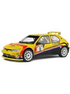   Solido - PEUGEOT 306 MAXI N 2 RALLY EIFEL FESTIVAL 2022 THIERRY NEUVILLE - A.CORNET YELLOW BLACK RED