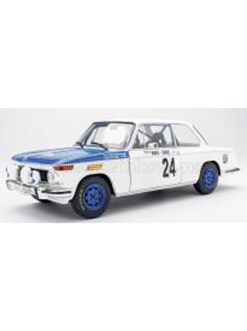 Solido - BMW 2002 Ti N 24 (night version) RALLY MONTECARLO 1969 TIMO MAKINEN - PAUL EASTER WHITE BLUE