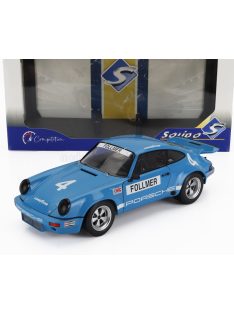   Solido - PORSCHE 911 CARRERA 3.0 RSR N 4 IROC RIVERSIDE 1974 GEORGE FOLLMER BLUE