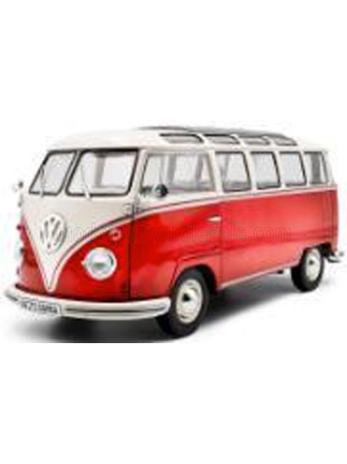 Solido - VOLKSWAGEN T1 SAMBA MINIBUS 1962 RED WHITE