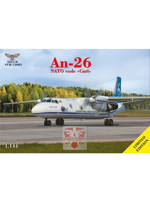 Sova-M - 1/144 AN-26 turboprop transporter (Antonov Airlines)