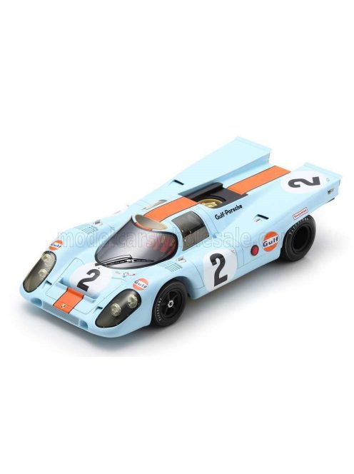 Spark - PORSCHE 917K 4.5L GULF TEAM JOHN WYER AUTOMOTIVE ENGINEERING N 2 WINNER 24h DAYTONA 1970 PEDRO RODRIGUEZ - LEO KINNUNEN - BRIAN REDMAN LIGHT BLUE ORANGE