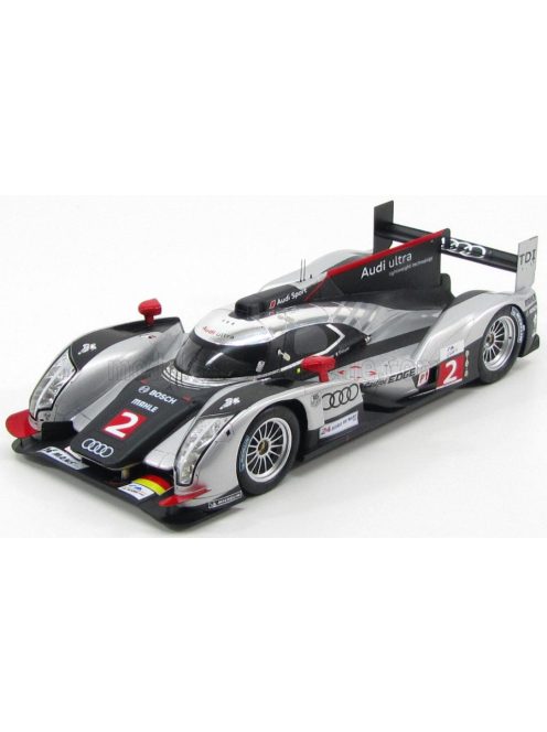 Spark - AUDI R18 TDI TEAM AUDI SPORT JOEST N 2 WINNER 24h LE MANS 2011 M.FASSLER - A.LOTTERER - B.TRELUYER MATT BLACK SILVER RED