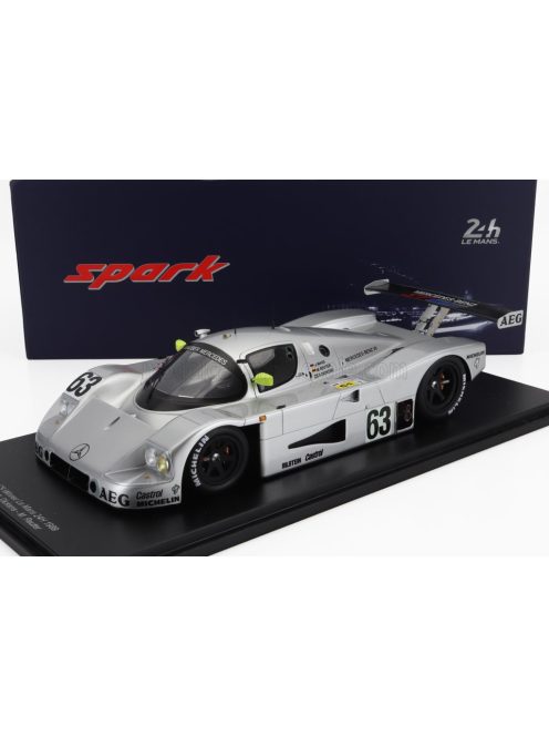 Spark - SAUBER MERCEDES BENZ C9 5.0L TURBO V8 TEAM SAUBER MERCEDES N 63 WINNER 24h LE MANS 1989 J.MASS - M.REUTER - S.DICKENS SILVER