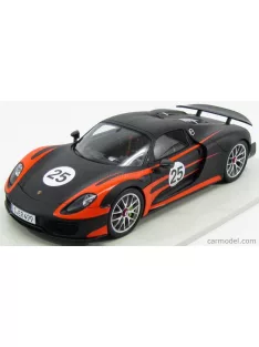   Spark-Model - Porsche 918 Spider N 25 Weissach Package 2013 Matt Black Orange