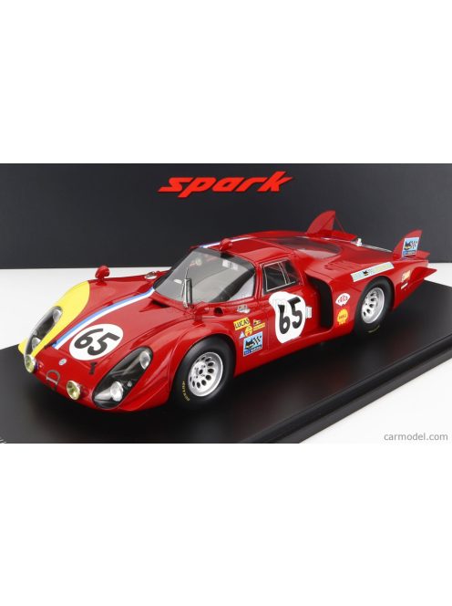 Spark-Model - Alfa Romeo T33/2 1996Cc V8 Team Vds Racing N 65 24H Le Mans 1968 S.Trosch - K.Von Wendt - Con Vetrina - With Showcase - Special Box Red