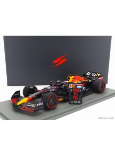   Spark-Model - Red Bull F1  Rb18 Team Oracle Red Bull Racing N 1 Winner Holland Gp World Champion 2022 - 30Th Victory Max Verstappen Matt Blue Yellow Red