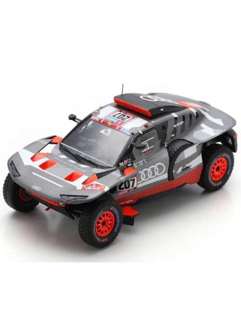 Spark - AUDI Q E-TRON RS TEAM AUDI SPORT N 207 RALLY DAKAR 2023 CARLOS SAINZ - LUCAS CRUZ GREY SILVER BLACK