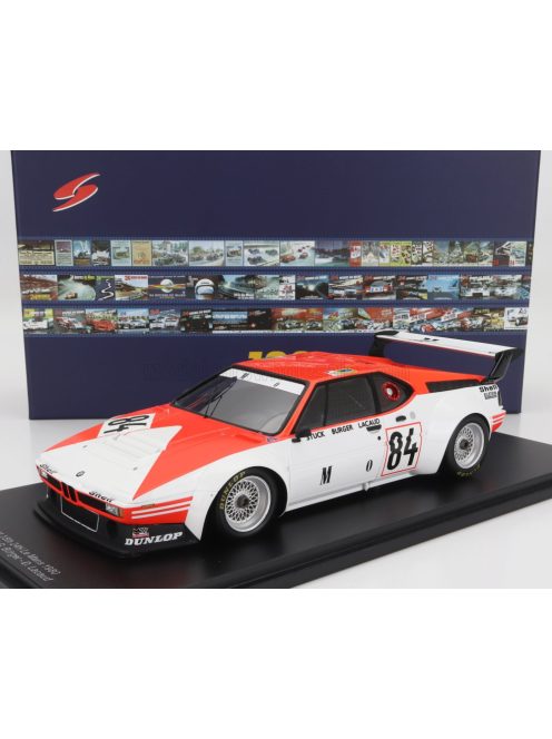 Spark - BMW M1 M88 3.5L TEAM BMW MOTORSPORT GMBH N 84 24h LE MANS 1980 H.J.STUCK - D.LACAUD - H.G.BURGER ORANGE WHITE