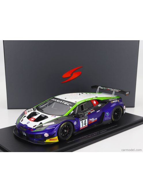 Spark-Model - Lamborghini Huracan Gt3 Evo Team Emil Frey Racing N 14 3Rd Silver Cup Class 24H Spa 2022 T.Tujula - S.White - K.Lappalainen Blue Green