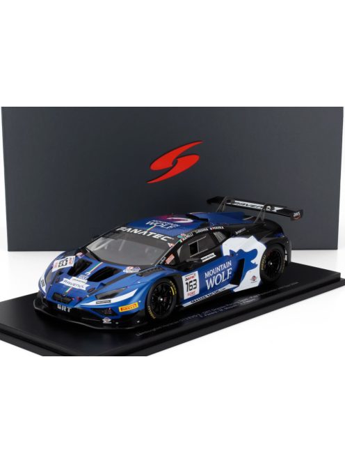 Spark - LAMBORGHINI HURACAN GT3 EVO2 5.2L V10 TEAM GRT GRASSER RACING N 163 POLE POSITION 24h SPA 2024 FRANCK PERERA - MARCO MAPELLI - JORDAN PEPPER BLUE WHITE