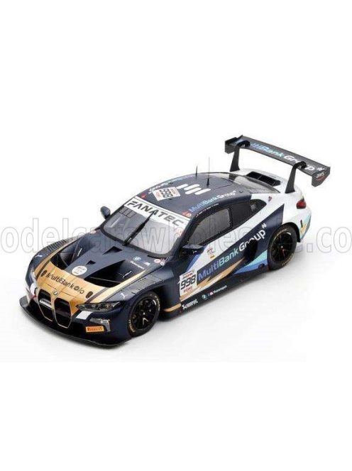 Spark - BMW 4-SERIES M4 GT3 3.0L TURBO TEAM ROWE RACING N 998 24h SPA 2024 AUGUSTO FARFUS - DAN HARPER - MAX HESSE BLUE WHITE