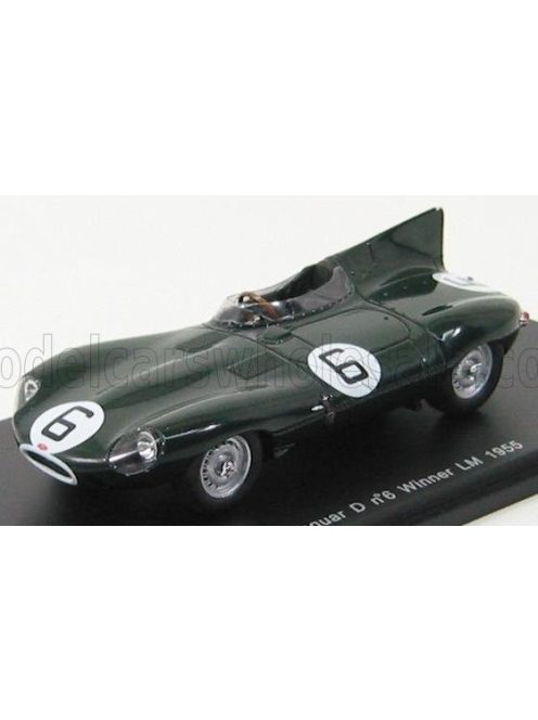 Spark - JAGUAR D-TYPE TEAM JAGUAR CARS LTD N 6 WINNER 24h LE MANS 1955 J.M.HAWTHORN - I.L.BUEB BRITISH RACING GREEN