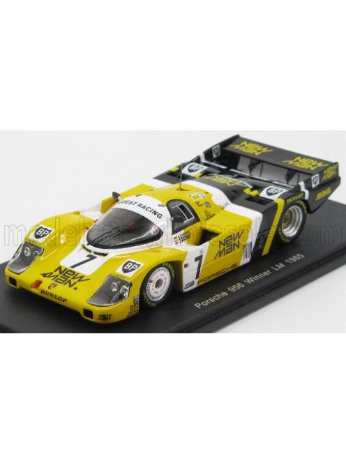 Spark - PORSCHE 956 LH TEAM NEW-MAN JOEST RACING N 7 WINNER 24h LE MANS 1985 K.LUDWIG - P.BARILLA - J.WINTER YELLOW BLACK