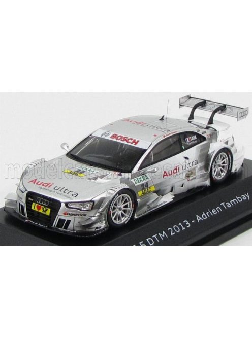 Spark - AUDI A5 RS5 TEAM AUDI SPORT ABT AUTO TEST N 24 SEASON DTM 2013 ADRIEN TAMBAY  SILVER WHITE