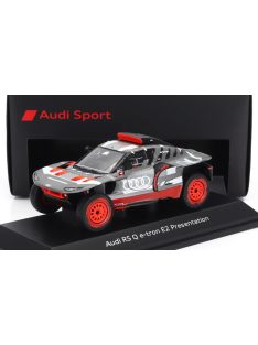  Spark - AUDI Q E-TRON RS E2 TEAM AUDI SPORT N 0 PRESENTATION RALLY DAKAR 2022 GREY SILVER BLACK