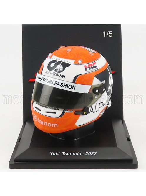 Spark - BELL HELMET F1  CASCO HELMET AT03 HONDA TEAM ALPHA TAURI N 22 SEASON 2022 YUKI TSUNODA ORANGE WHITE