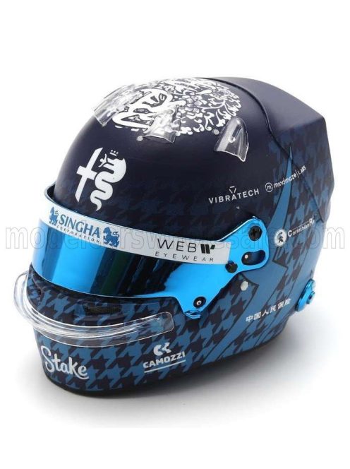 Spark - BELL HELMET F1  CASCO HELMET ALFA ROMEO C43 TEAM STAKE N 24 JAPAN GP 2023 GUANYU ZHOU BLUE