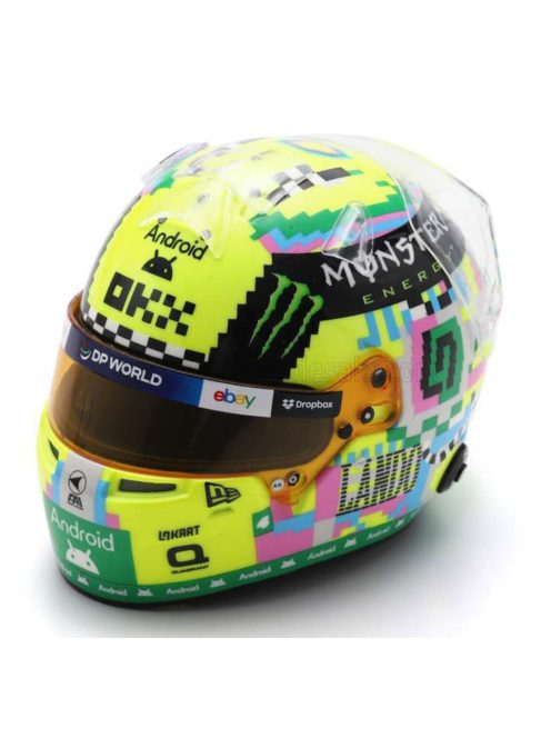 Spark - BELL HELMET CASCO HELMET F1 LANDO NORRIS TEAM McLAREN N 4 3rd BRITISH GP 2024 VARIOUS