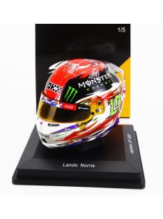   Spark - BELL HELMET CASCO HELMET F1 LANDO NORRIS TEAM McLAREN N 4 JAPAN GP 2024 RED WHITE