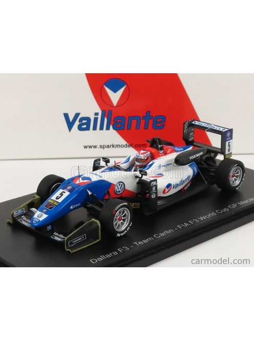 Spark-Model - Dallara F3 Team Carlin N 5 World Cup Macau Gp 2017 S.Fenestraz White Blue Black