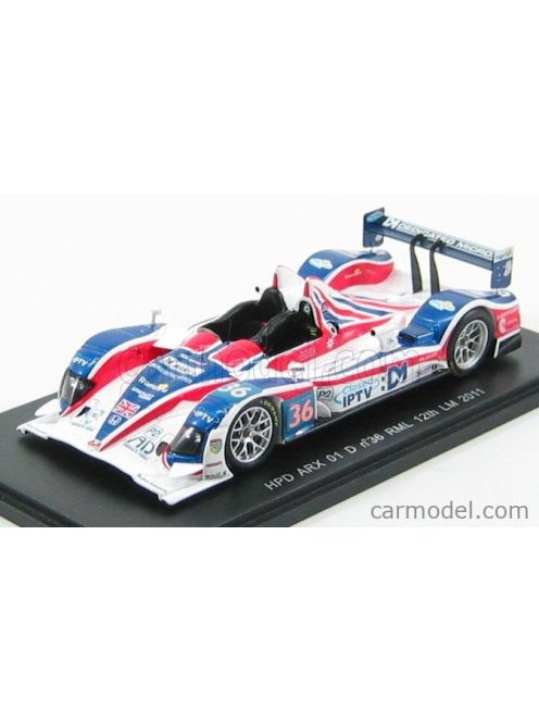 Spark-Model - Hpd Arx 01 D Rml N 36 24H Le Mans 2011 Newton - Erdos - Collins White Blue Red