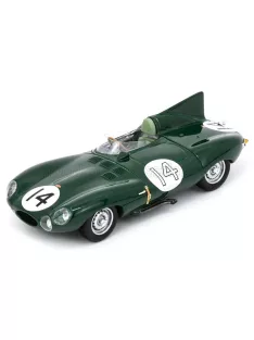   Spark - JAGUAR D-TYPE 3.4L S6 SPIDER TEAM JAGUAR CARS LTD N 14 2nd 24h LE MANS 1954 DUNCAN HAMILTON - TONY ROLT GREEN