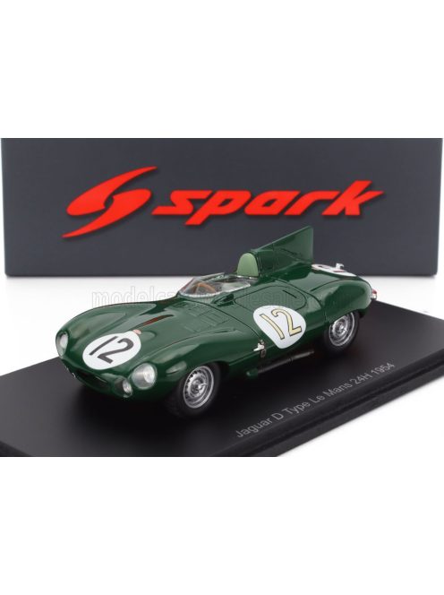 Spark - JAGUAR D-TYPE 3.4L S6 SPIDER TEAM JAGUAR CARS LTD N 12 24h LE MANS 1954 STIRLING MOSS - PETER WALKER GREEN