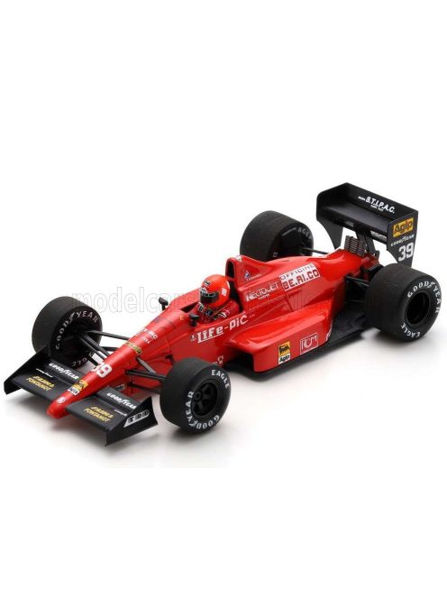 Spark - LIFE F1  L190 N 39 PORTUGAL GP 1990 BRUNO GIACOMELLI RED BLACK