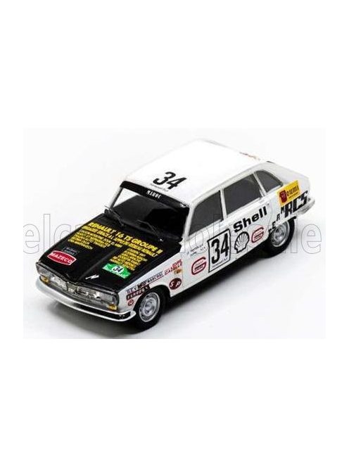Spark - RENAULT R16 TS N 34 RALLY DU MAROC 1972 LE TAHITIEN - DUPRE WHITE BLACK
