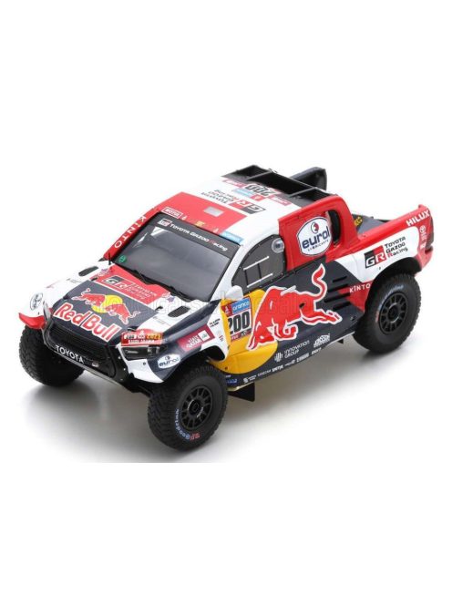 Spark - TOYOTA HILUX T1 GR DKR PICK-UP TEAM TOYOTA GAZOO RACING RED BULL N 200 WINNER RALLY DAKAR 2023 NASSER AL-ATTIYAH - MATHIEU BAUMEL WHITE BLUE RED YELLOW