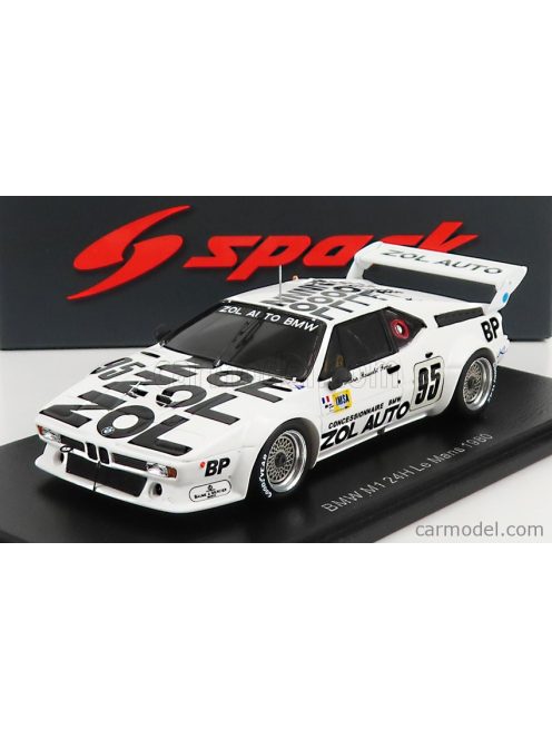 Spark-Model - Bmw M1 M88 3.5L S6 Team Bmw Zol-Auto N 95 24H Le Mans 1980 F.Servanin - L.Ferrier - P.F.Rousselot White