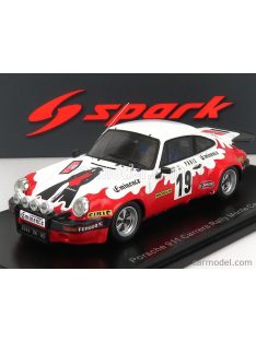   Spark-Model - Porsche 911 Carrera N 19 Rally Montecarlo 1977 B.Beguin - G.Gillot White Red
