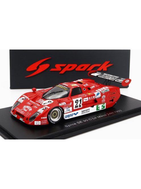Spark - SPICE SE90C 3.5L V8 TEAM ACTION FORMULA N 21 24h LE MANS 1992 LUIGI TAVERNA - JOHN SHELDON - ALESSANDRO GINI RED