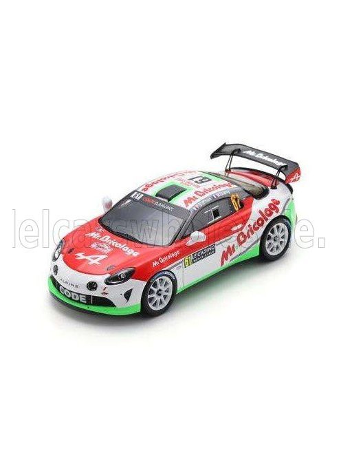 Spark - RENAULT ALPINE A110 RGT TEAM CODE RACING DEVELOPMENT N 61 WINNER RGT RALLY MONTECARLO 2024 PHILIPPE BAFFOUN - MARGOT DUPUY RED WHITE GREEN