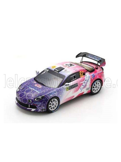 Spark - RENAULT ALPINE A110 RGT TEAM CODE RACING DEVELOPMENT N 62 RGT RALLY MONTECARLO 2024 CHRISTOPHE BERARD - CHRISTOPHE BERNABO BLUE WHITE PINK
