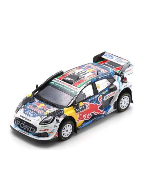 Spark - FORD ENGLAND PUMA RALLY1 TEAM M-SPORT FORD WORLD RALLY N 16 3rd RALLY SAFARI 2024 ADRIEN FOURMAUX - ALEXANDRE CORIA WHITE